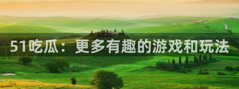 51吃瓜：更多有趣的游戏和玩法